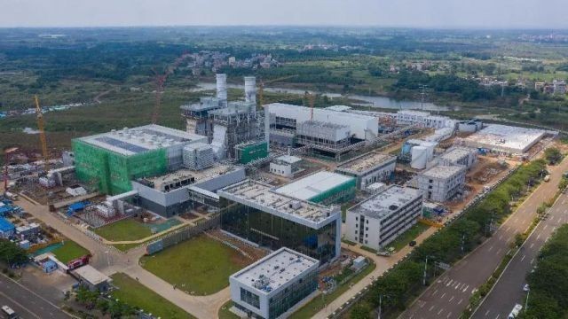 大唐海口天然气发电项目1号机组成功并网发电